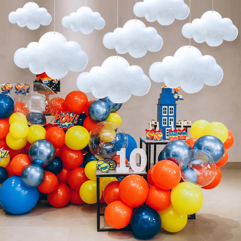 12 Pcs 3D Cloud Decorations for Ceiling