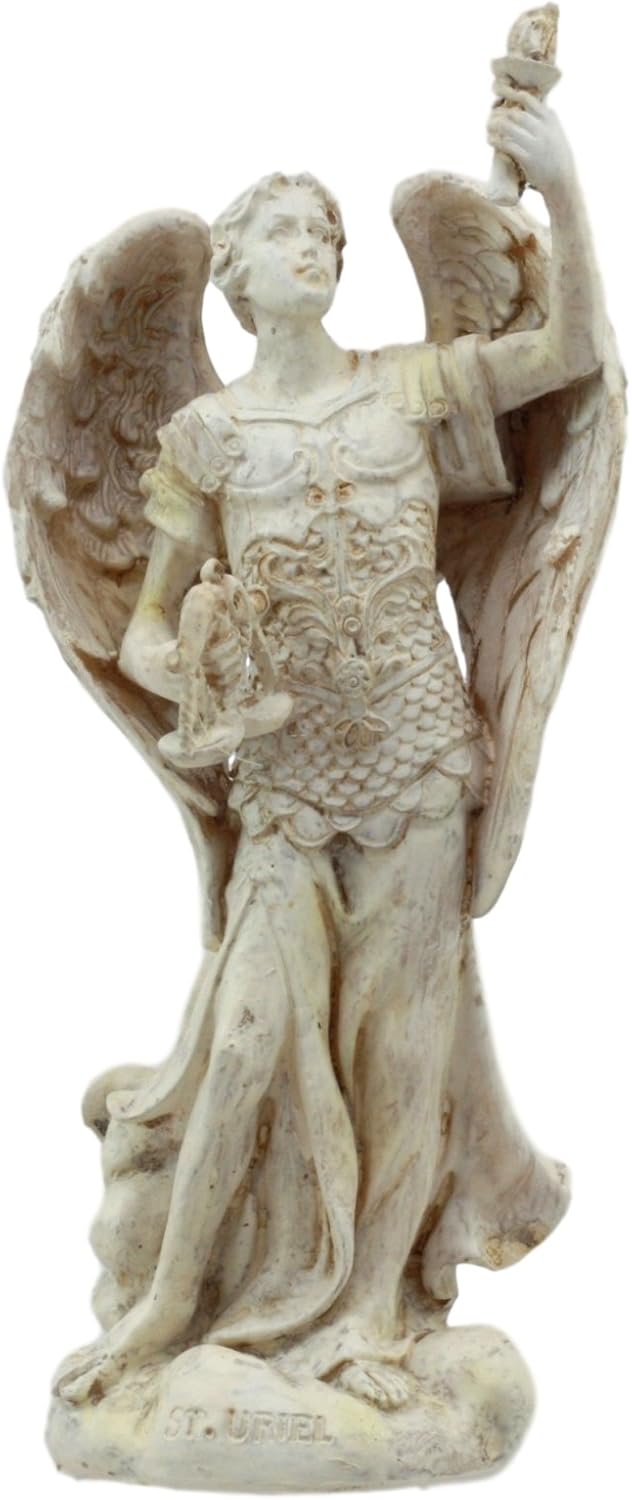 Ebros Ivory Painted Angelic Council Statue 5 Inch Figurine
