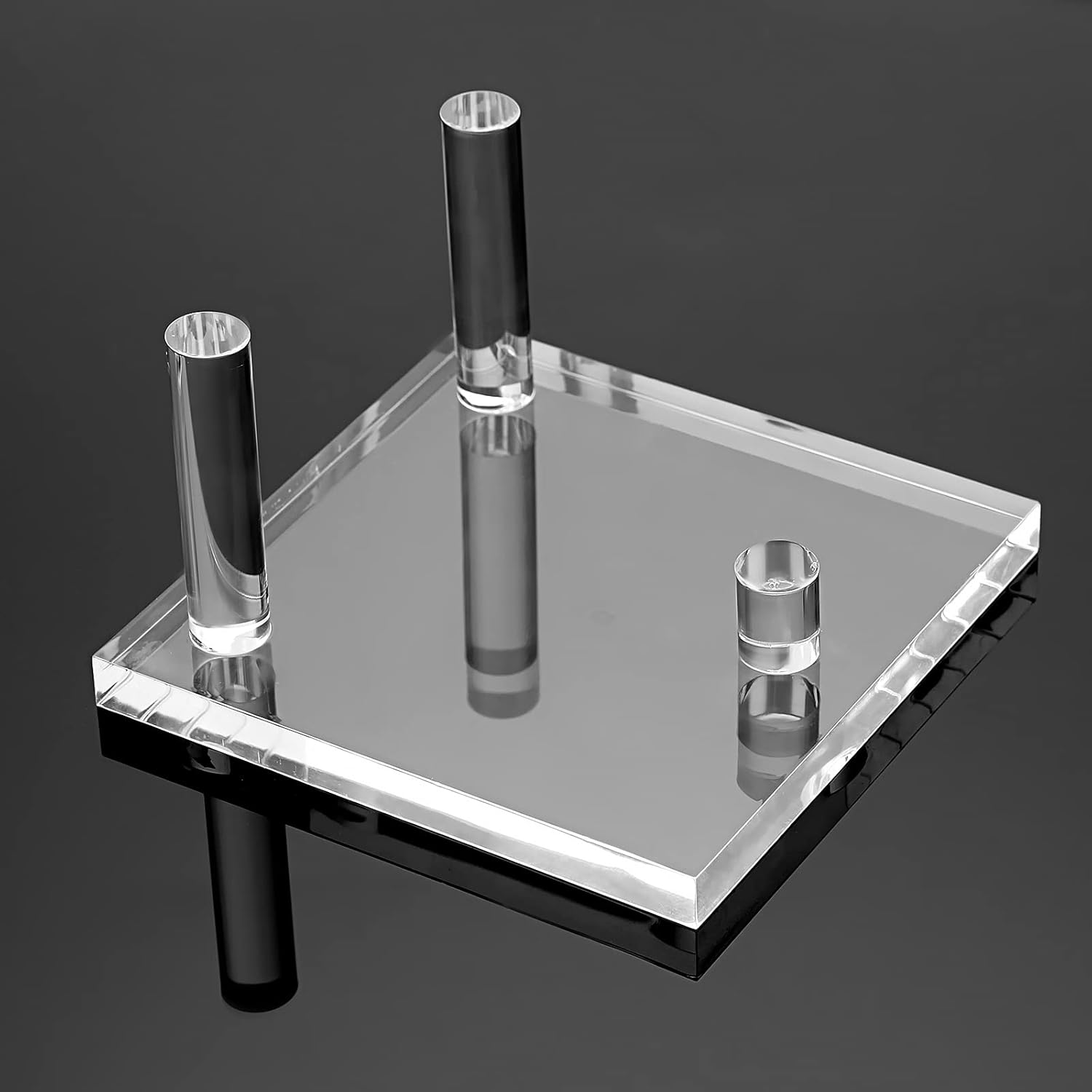 Hipiwe 8 Pack Clear Acrylic Easel Display Stand