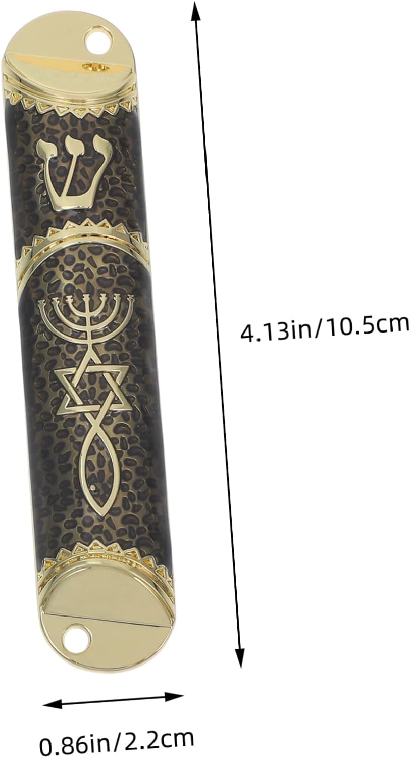Classic Metal Mezuzah Scroll Door Ornament