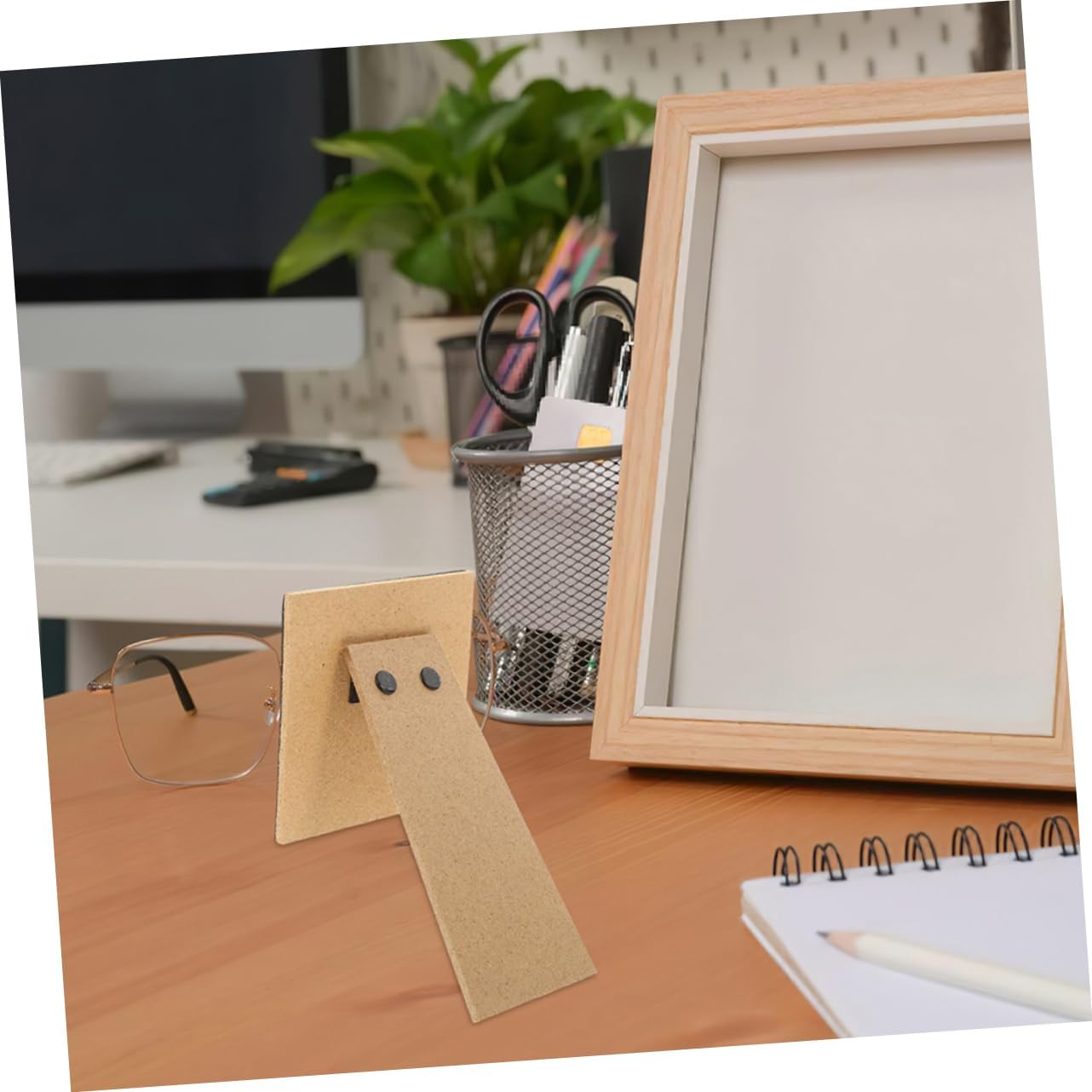 Anneome 2pcs Wood Picture Frame Easel Backs