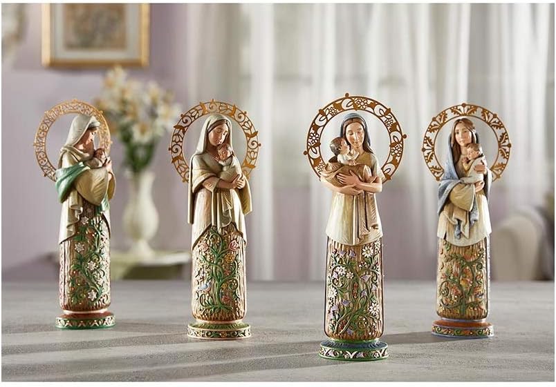 Madonna Child Seasonal Figurine - Winter Design 1025-Inch