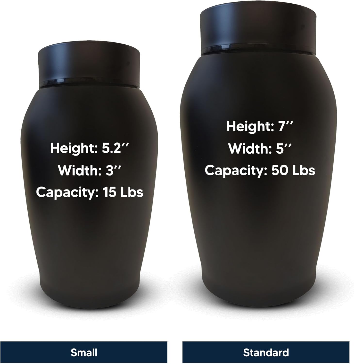 Personalized Bird Urn with Name and Date - 52 Black Steel Cremation Urn