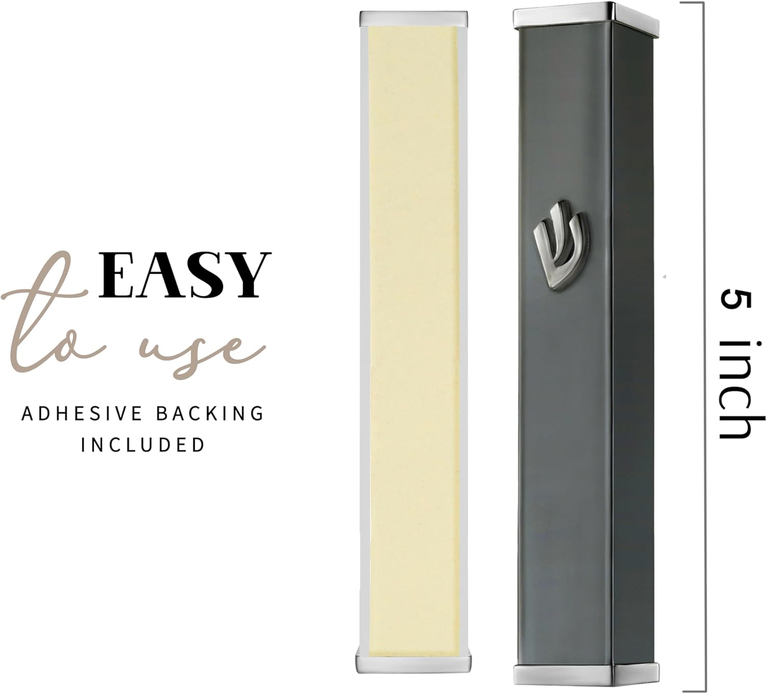 SURI Self-Stick Mezuzah with Scroll for Door