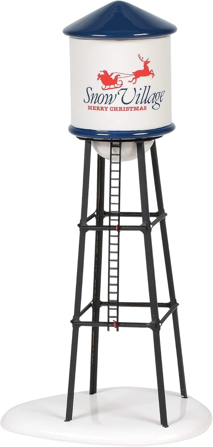 Department 56 Snow Village Christmas Water Tower Figurine 102 Inch