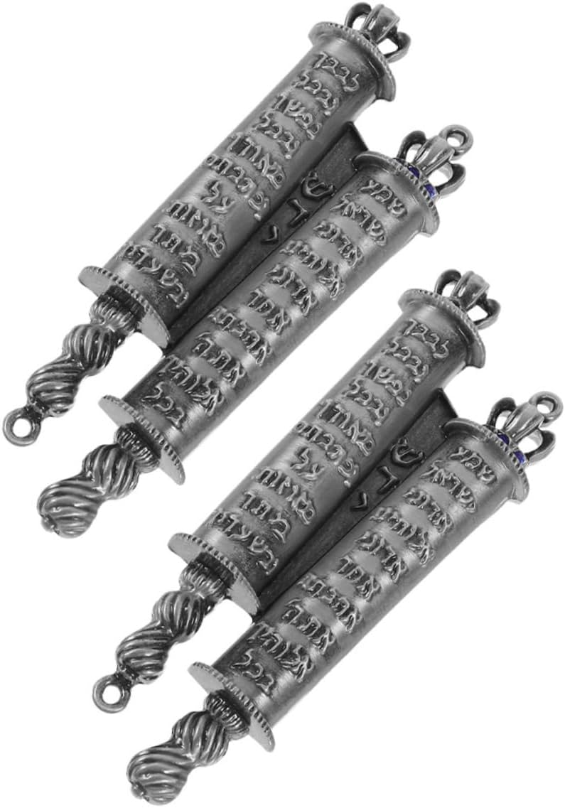 GRIRIW Jewish Door Decor Metal Mezuzah Scroll
