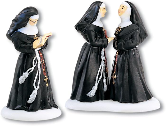 Department 56 Alpine Village Sisters of the Abbey Set of 2