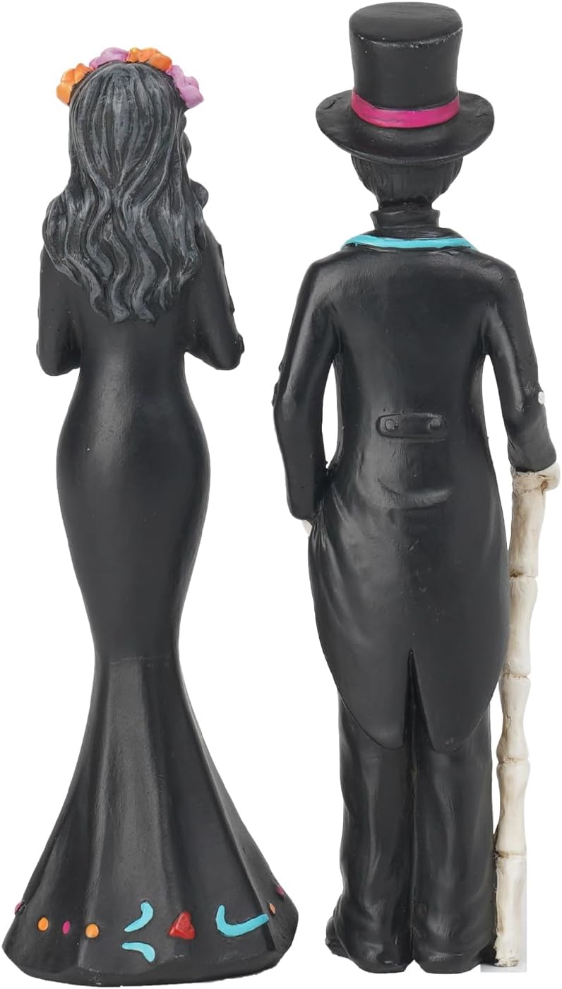 Day of the Dead Halloween Skeleton Couple Decor