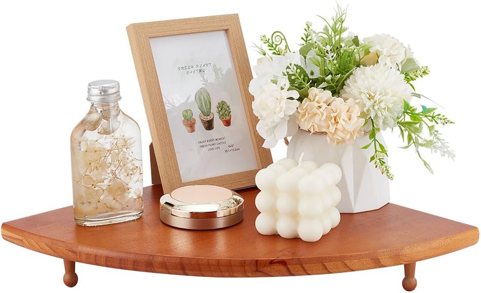 FINGERINSPIRE Wood Corner Display Stand 118x118x118