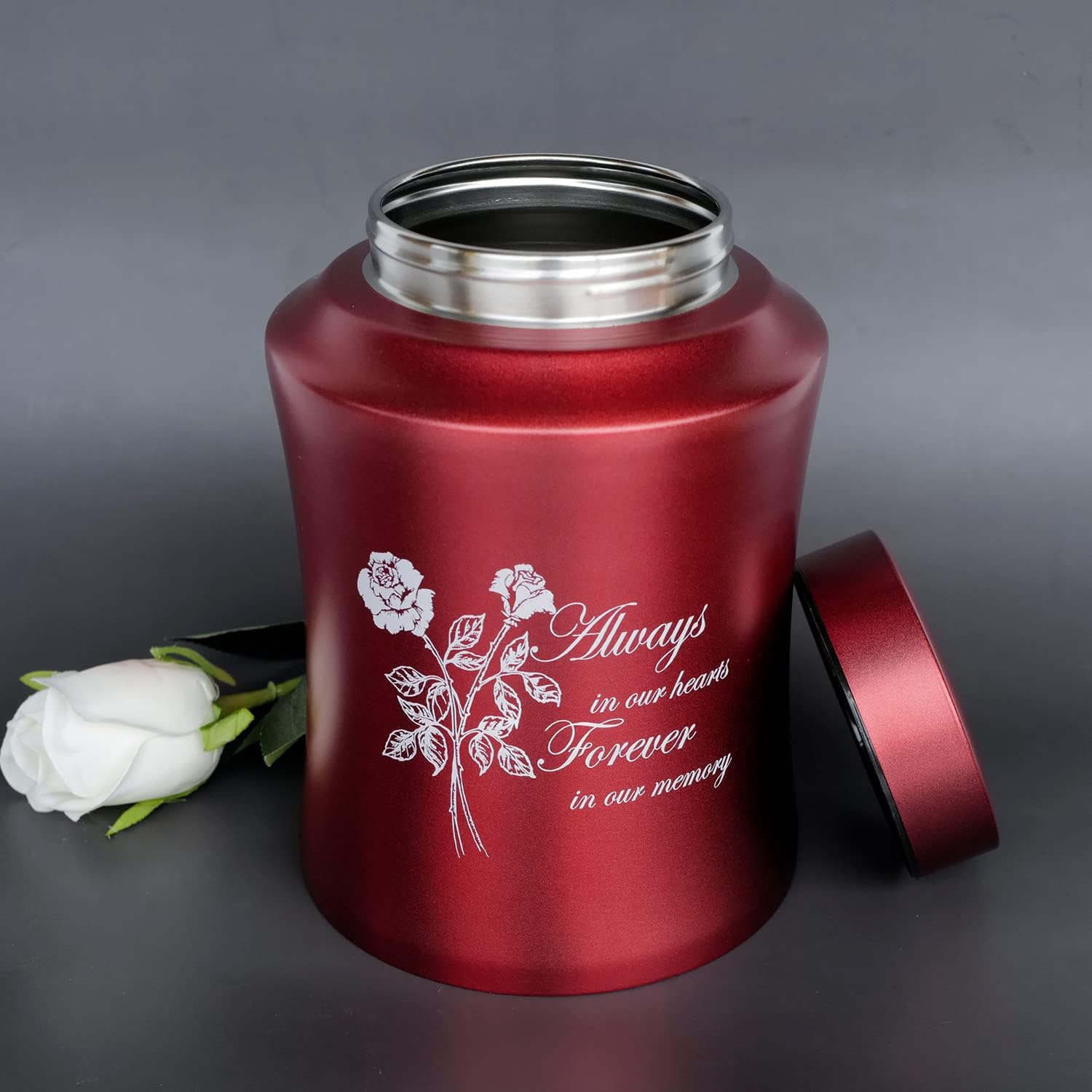 Large Cremation Urns for Adult Ashes Rose of Love Design