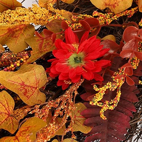 2 Pcs Artificial Maple Swag Wreaths Fall Decor