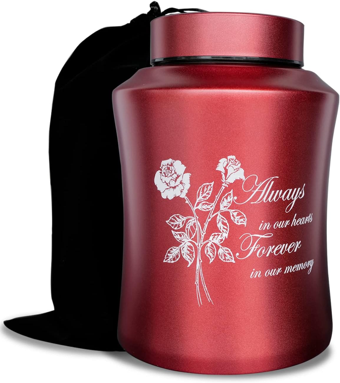 Large Cremation Urns for Adult Ashes Rose of Love Design