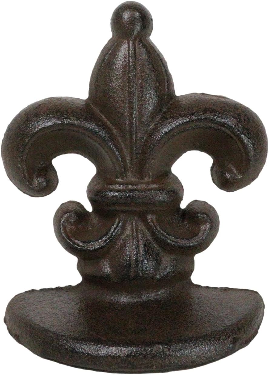 Ebros Gift Fleur De Lis Doorstop Sculpture 525 Inch