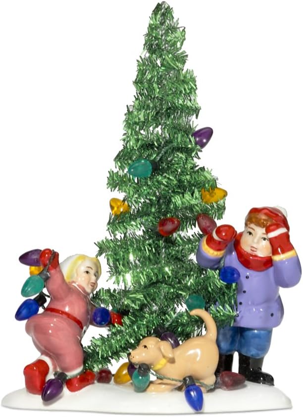 Department 56 Snow Village Tinsel Tree Decor