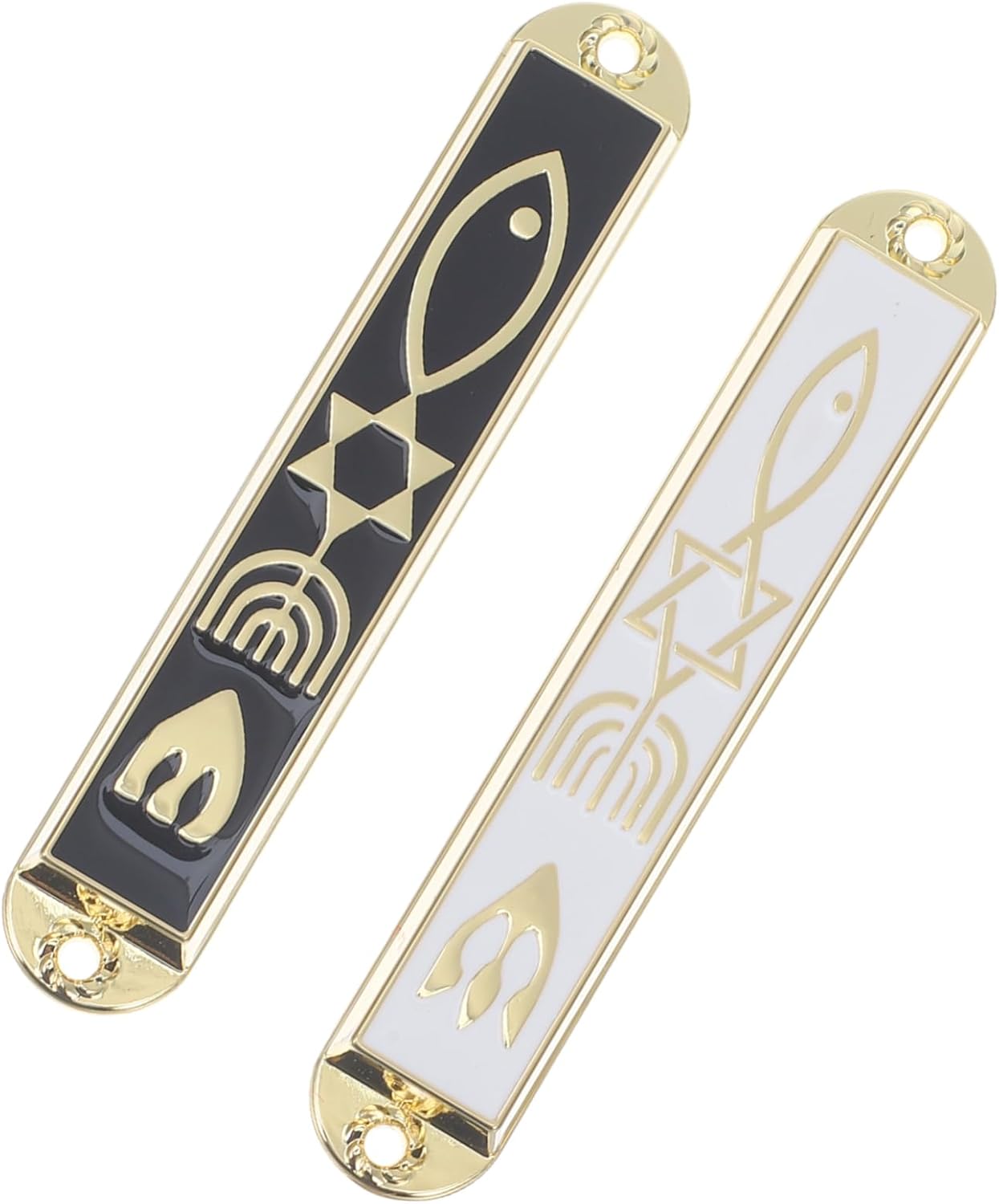 PRETYZOOM 2pcs Metal Mezuzah Door Decor Wall Art