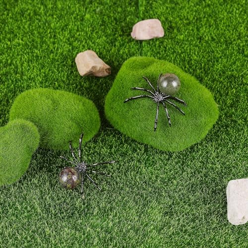 Two-Piece Mini Spider Decor with Crystal Ball