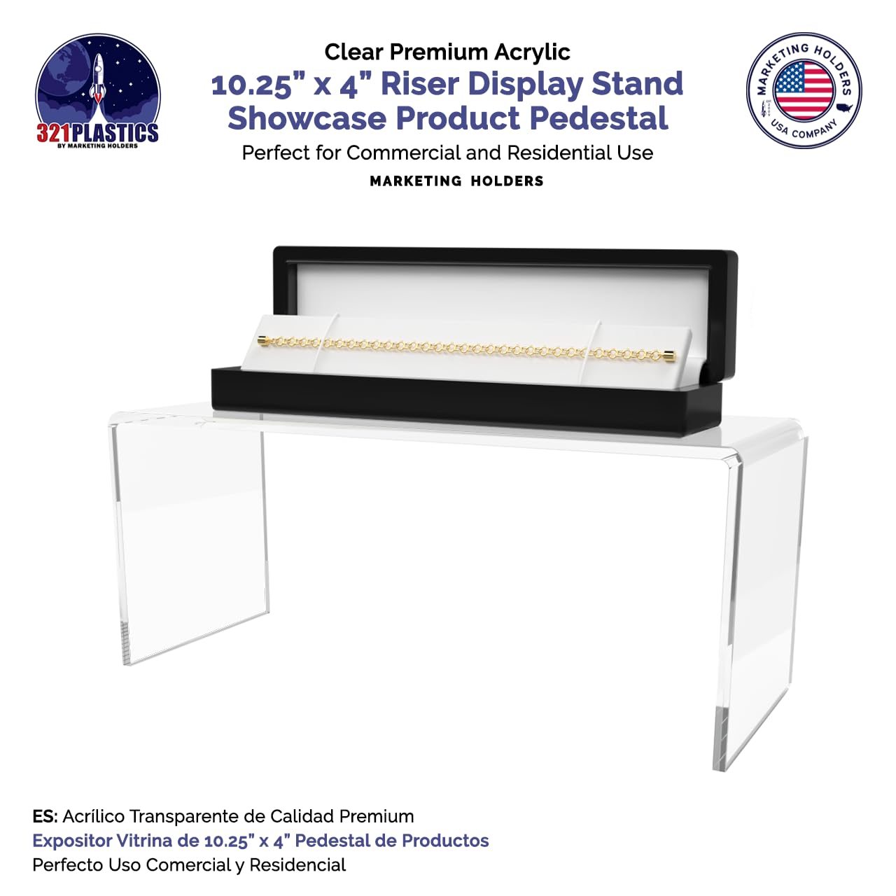 Clear Acrylic Riser Display Stand for Merchandise 1