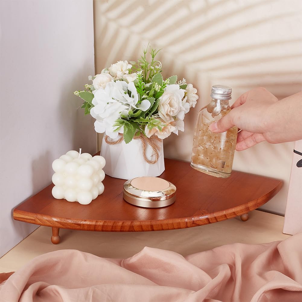 FINGERINSPIRE Wood Corner Display Stand 118x118x118