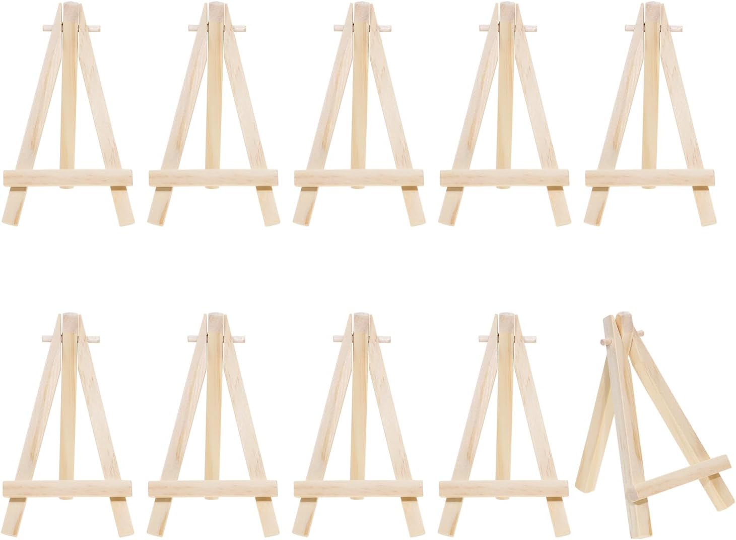 Shapenty Wooden Easel Stand for Tabletop Display 10PCS 49 Inch