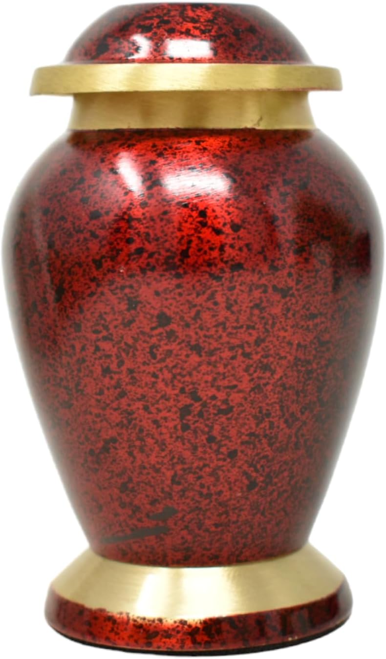 Handcrafted Brass Cremation Urn - Keepsake - Decorative