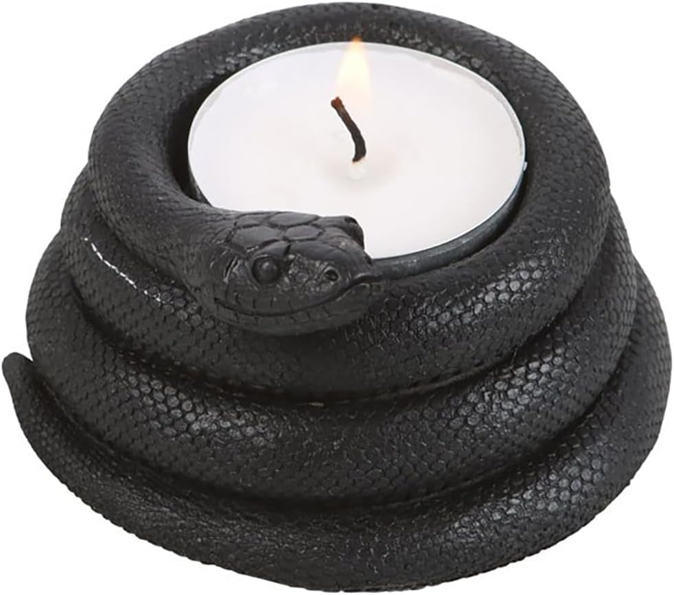 Ebros Gift Coiled Snake Tea Light Votive Candle Holder 2