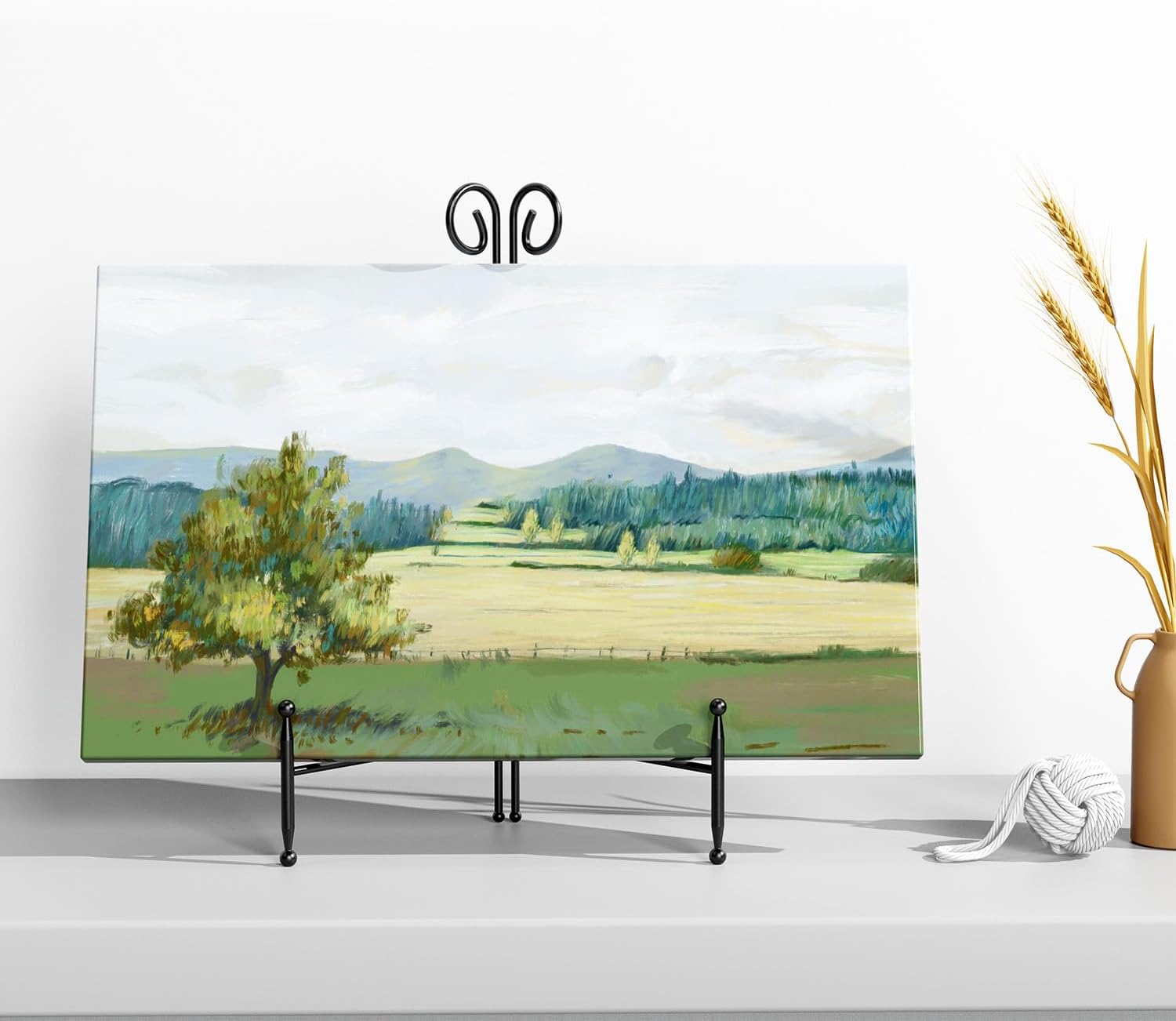 Black Plate Stand for Display 12 Inch 2 Pack