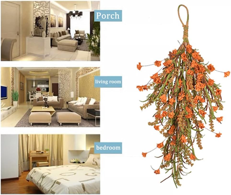 Ochine 25 Inch Autumn Harvest Wheat Ears Swag Garland