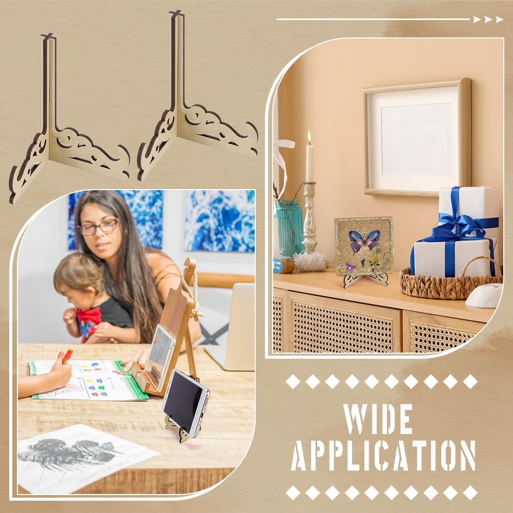FINGERINSPIRE 12PCS Mini Tiered Easel Display Stand