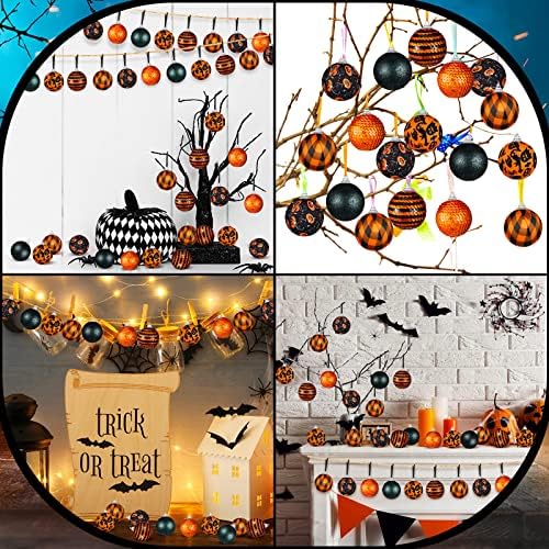 12-Pack Halloween Ornament Balls for Tree Decorations