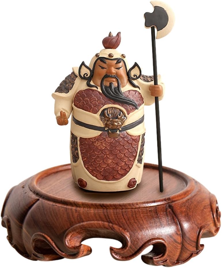 GOLDYWENDY Asian Style Wooden Pedestal Stand Decor