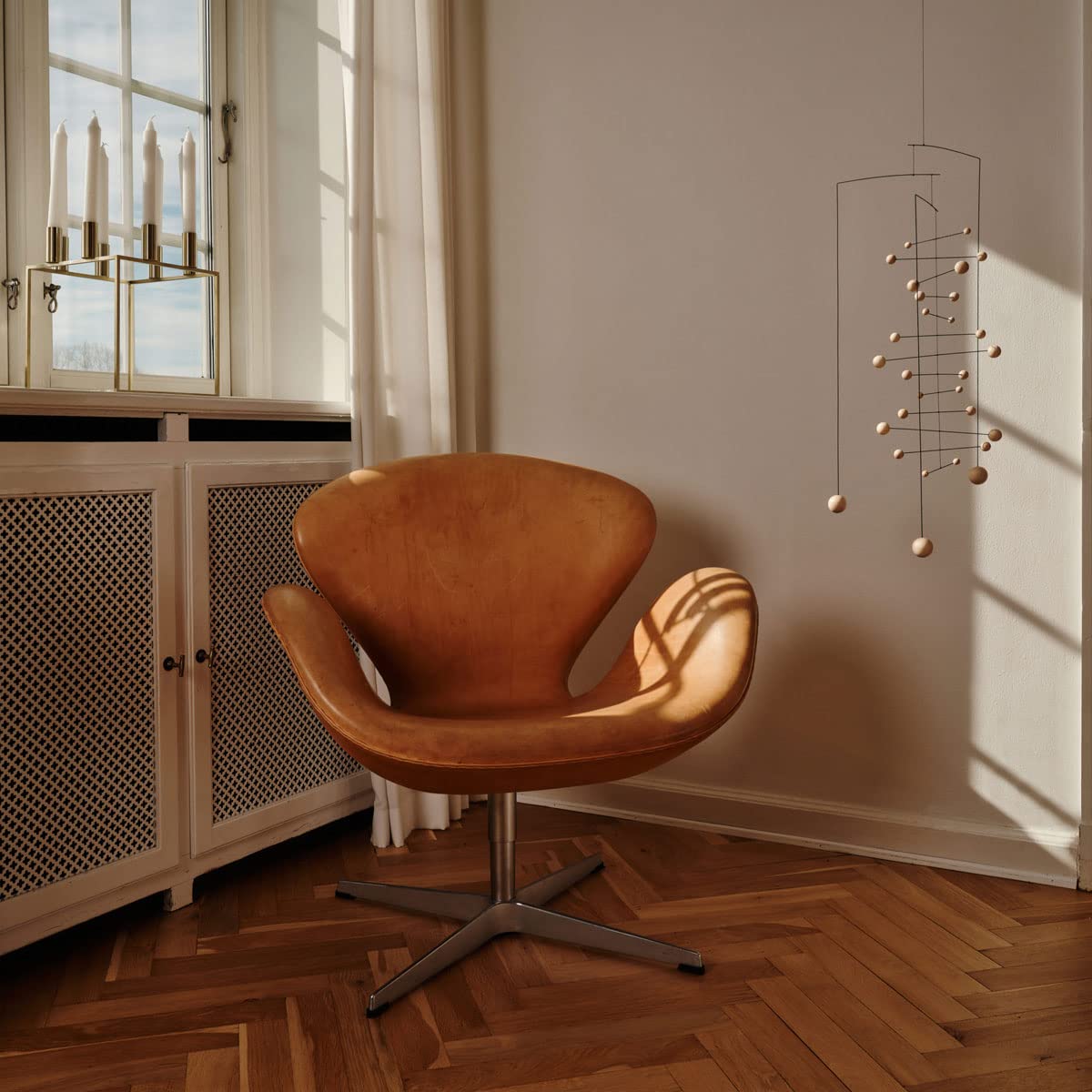 Counterpoint Hanging Mobile - 14 Inches - Steel - Handmade in Denmark
