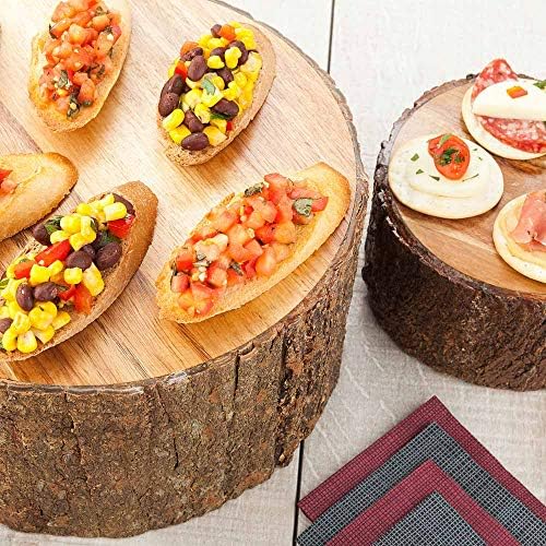 Restaurantware 10x5 Inch Rustic Wood Riser Stand