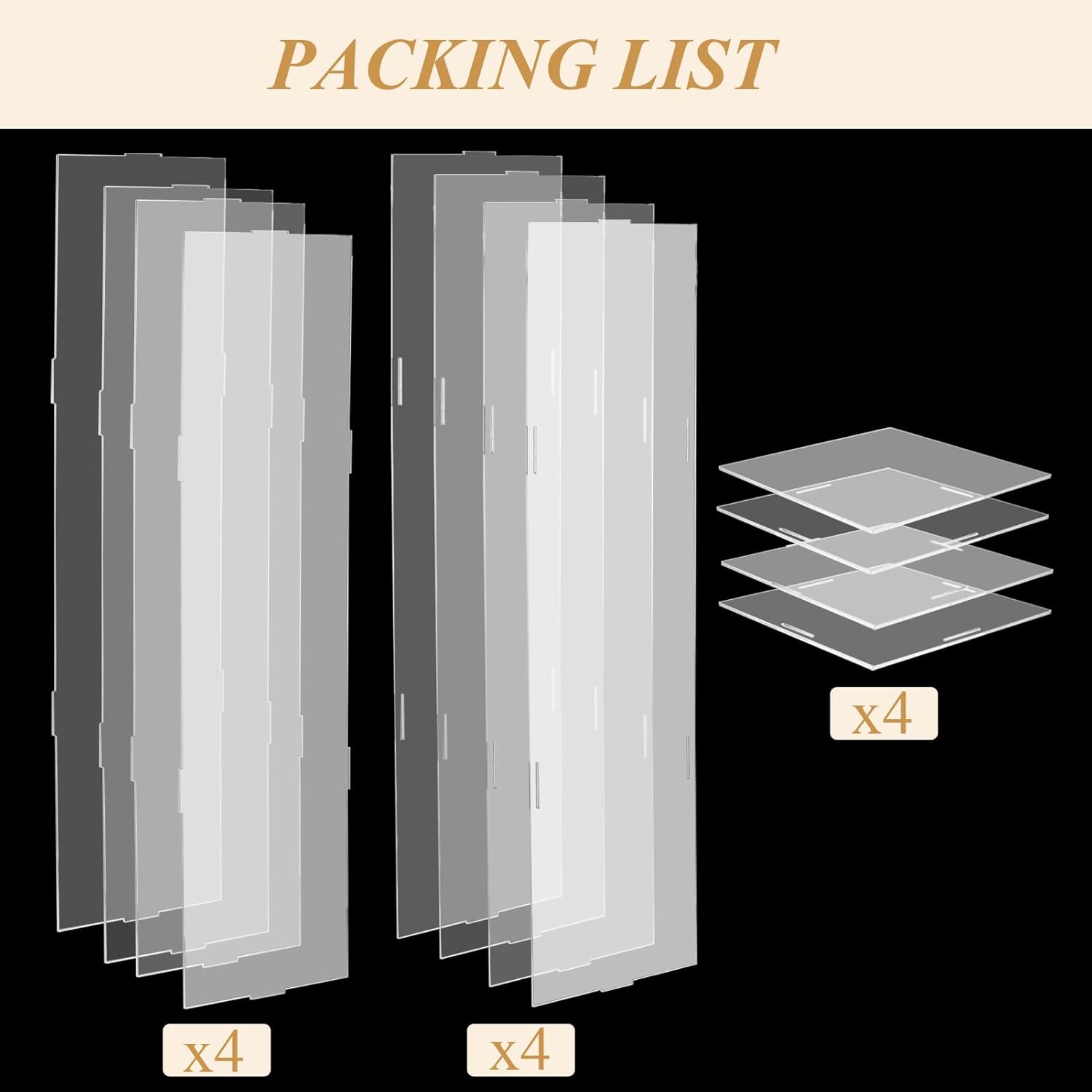 40 Acrylic Pedestal Display 2 Pack Clear Display Riser Box