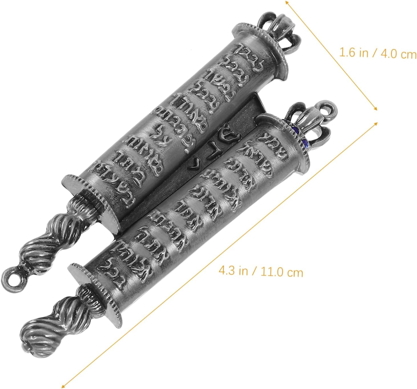 GOOHOCHY Edge Mezuzah Scroll Decorative Metal Jewish Home Decor