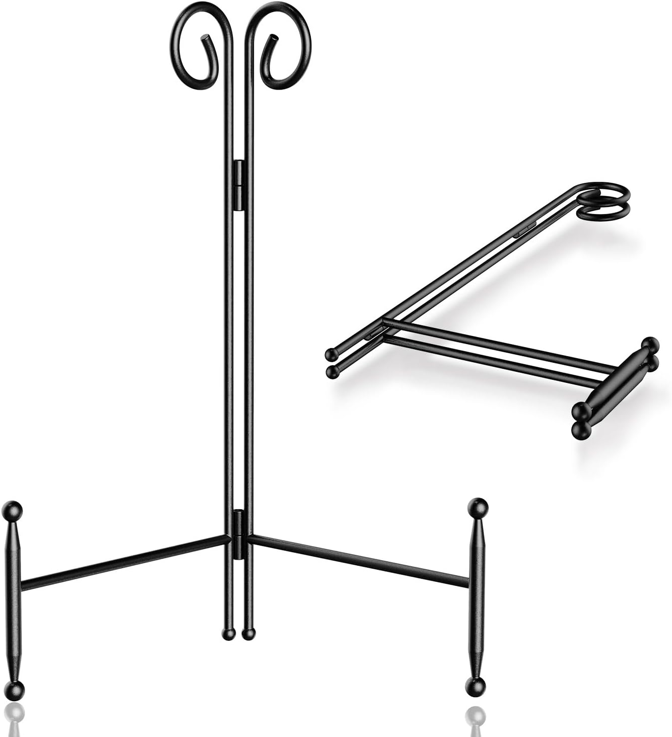 Black Plate Stand for Display 12 Inch 2 Pack