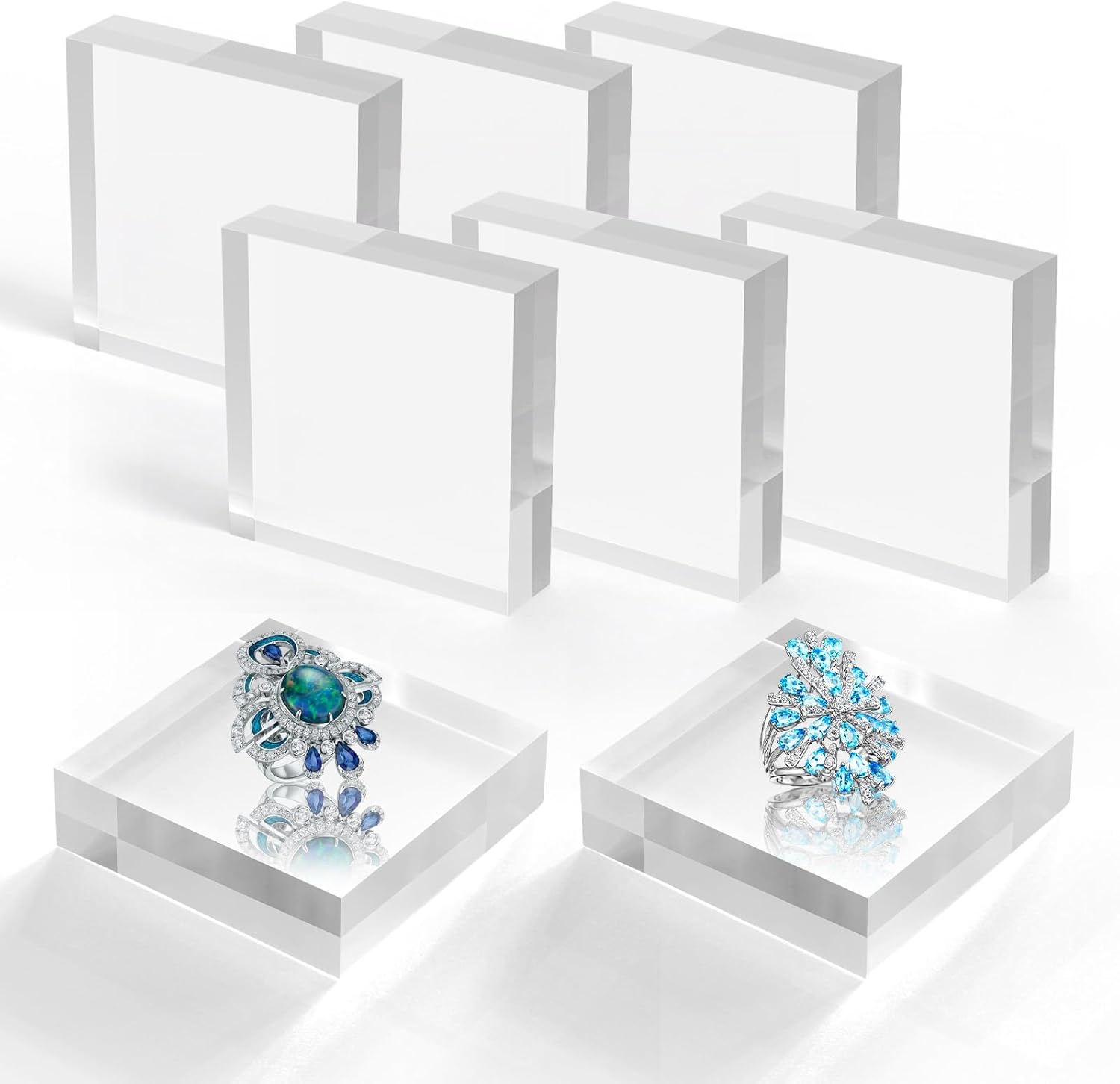 8 Piece Acrylic Base Stand for Display
