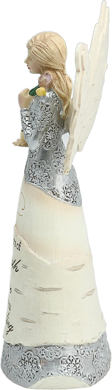 82348 Strength and Healing Angel Figurine 65 Inch White