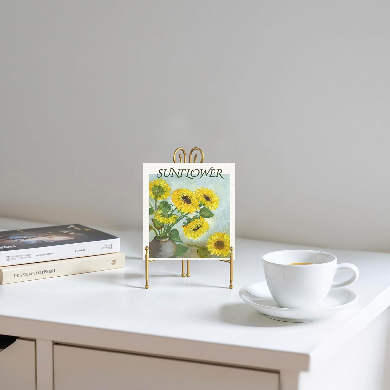 Foldable Metal Plate Stand 2-Pack 6-inch Gold