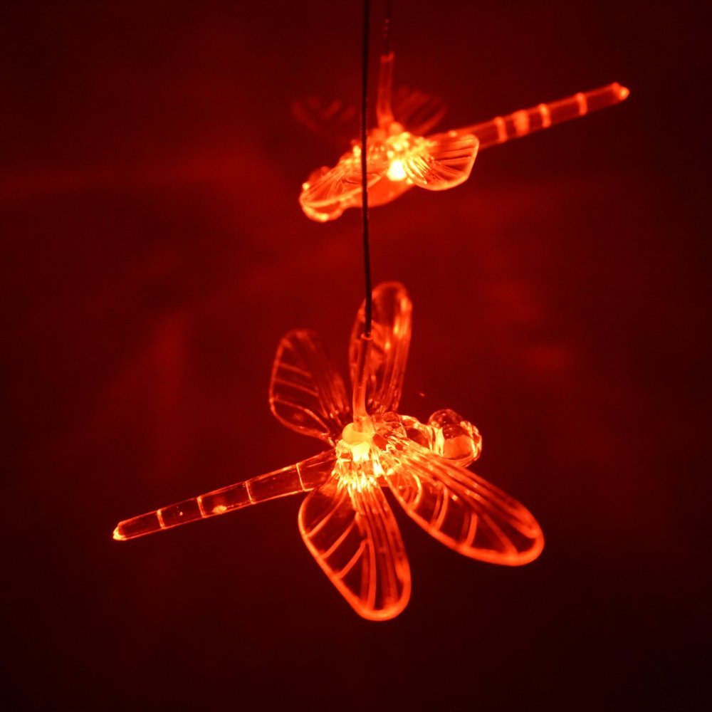 Color-Changing LED Solar Dragonfly Mobile 1