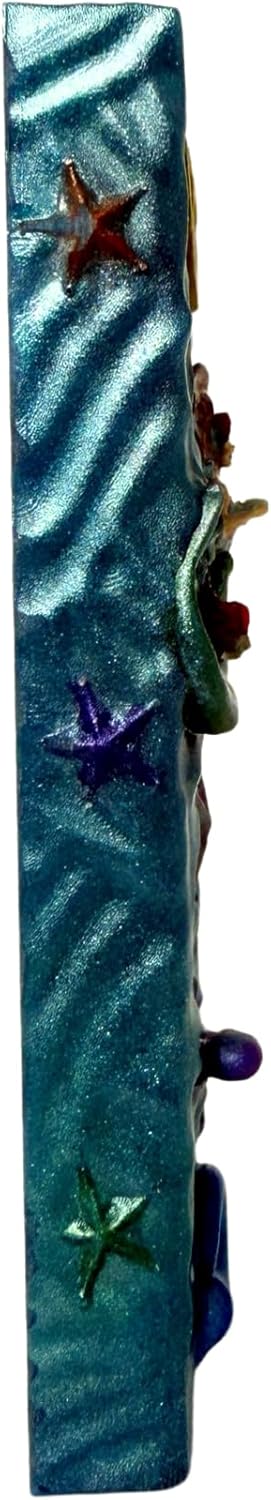 Handmade Mermaid Mezuzah Case for Jewish Kids Room