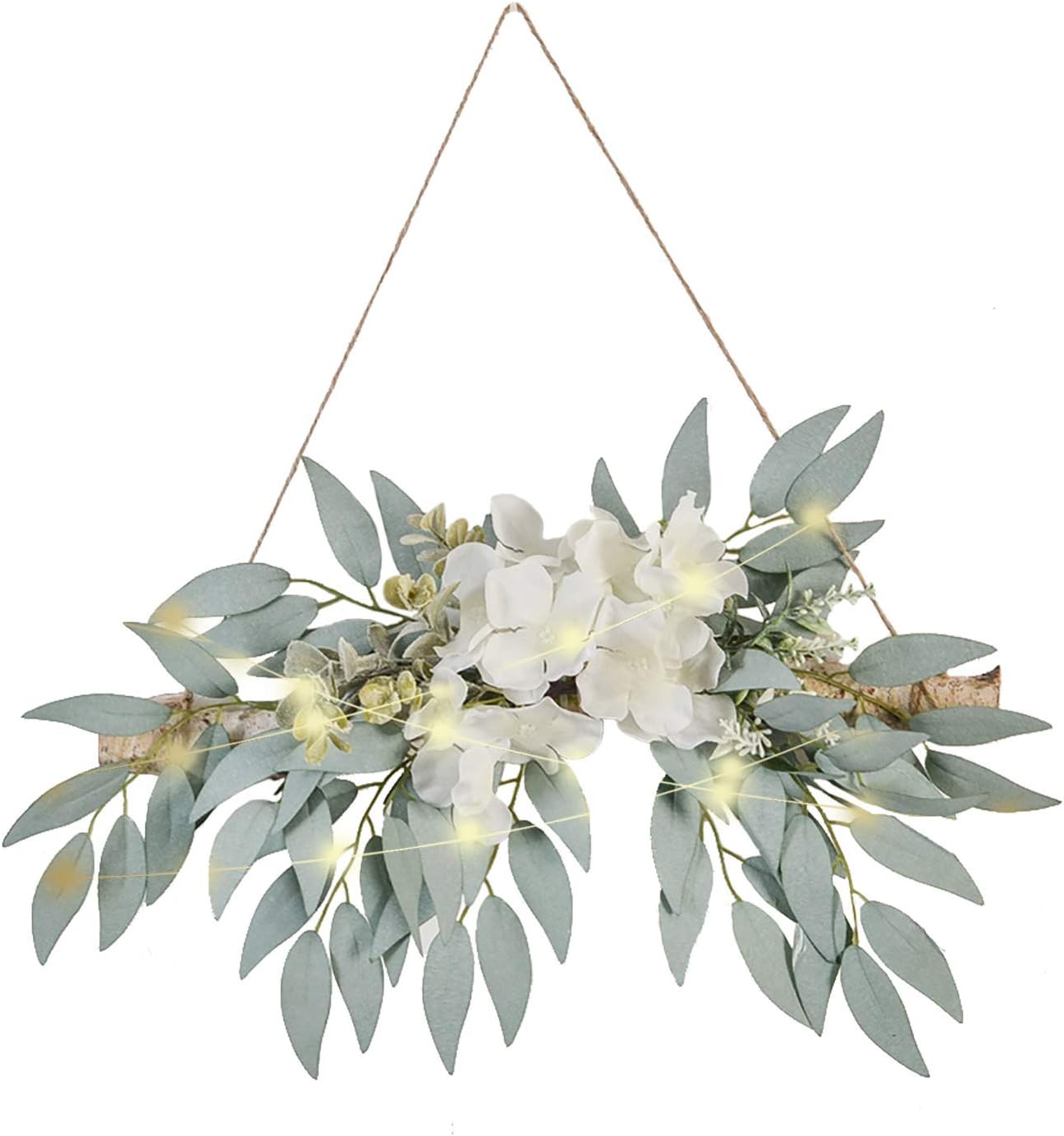 EESLL Artificial Hydrangea Swag Wall Decor