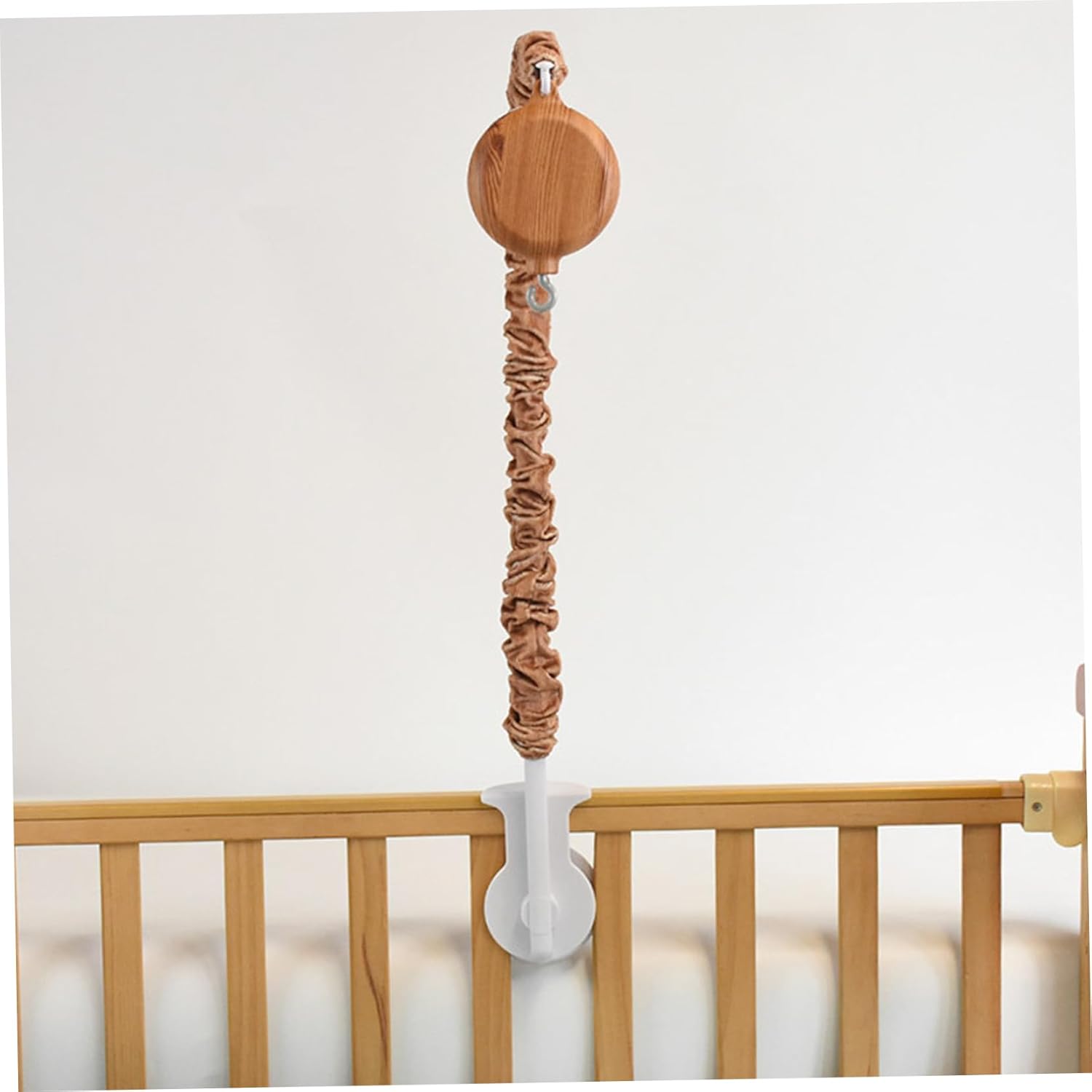Baby Crib Mobile 26 Inch Safe Wood Grain Imitation Decor