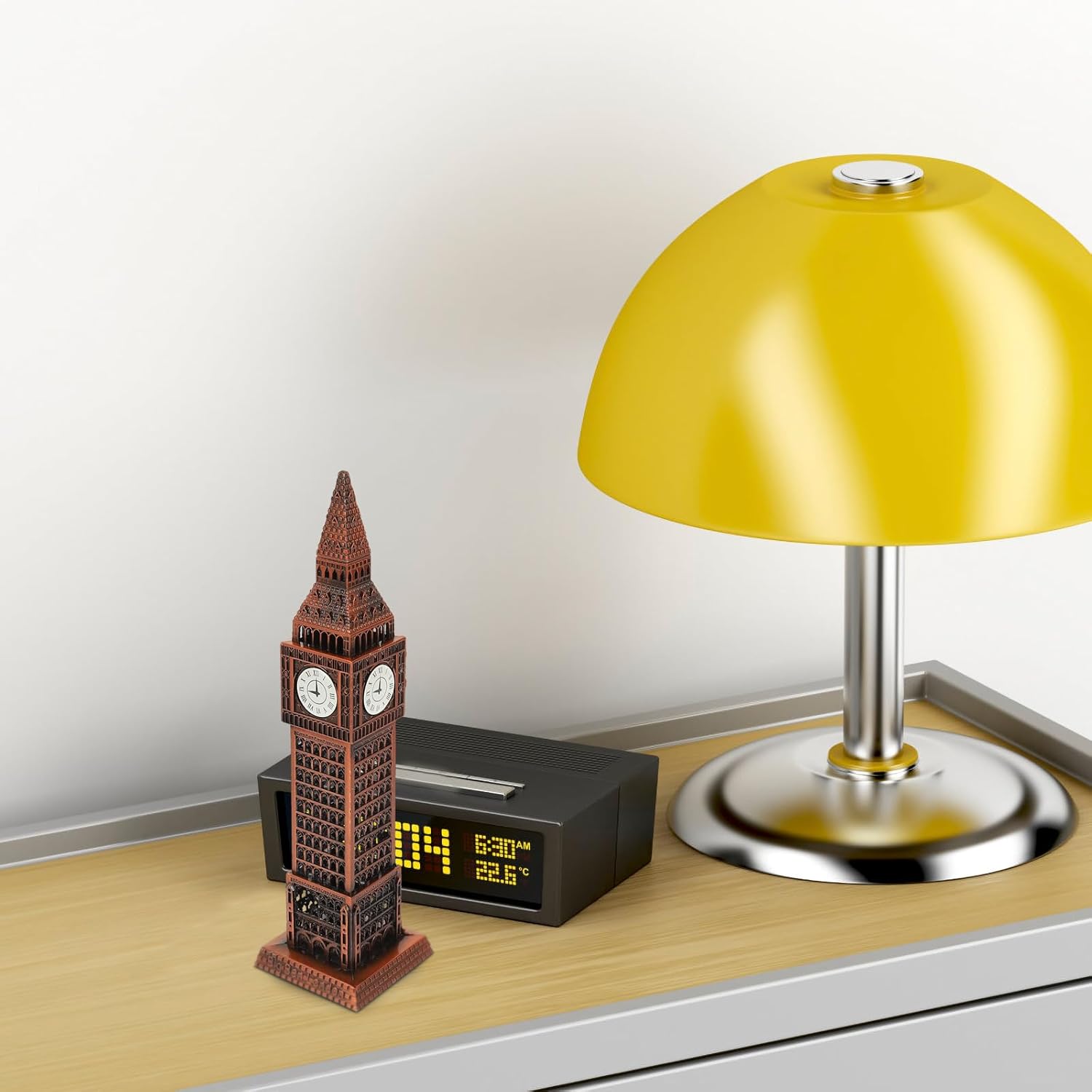 Small Big Ben Figurine 7 Inch Metal Wall Decor