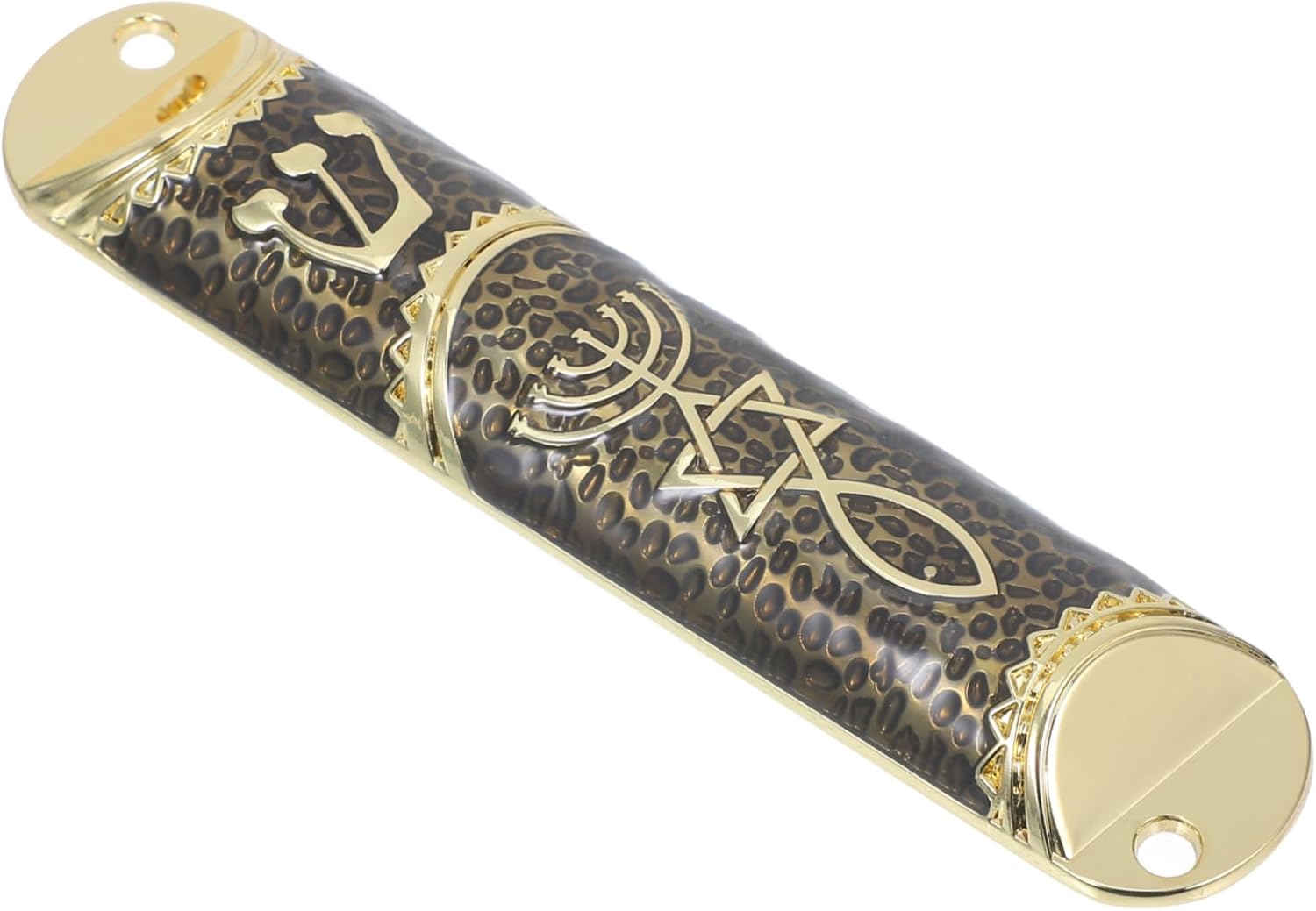Classic Metal Mezuzah Scroll Door Ornament