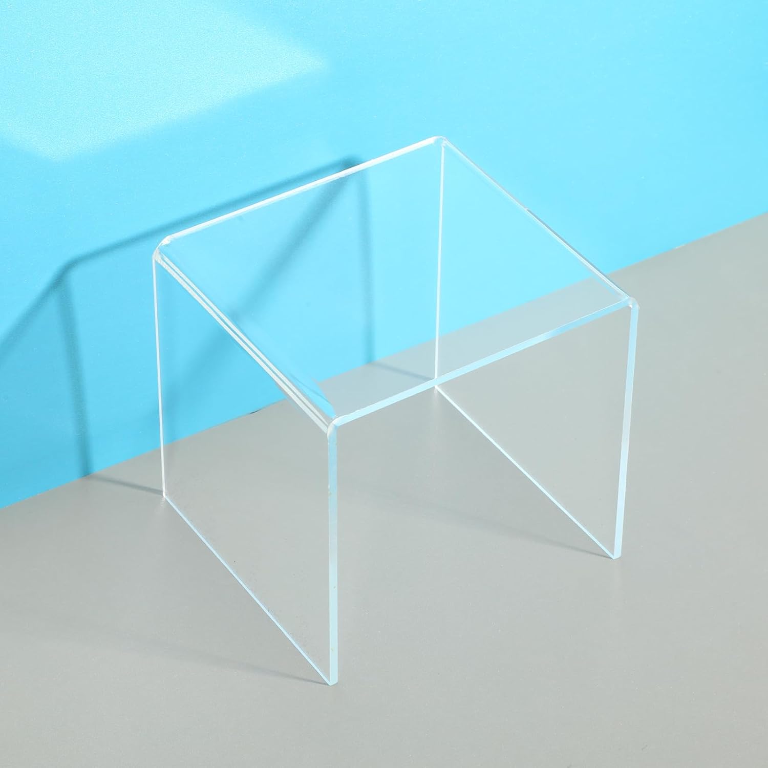 8 Pack Clear Acrylic Riser Display Stand For Cupcakes And Crafts