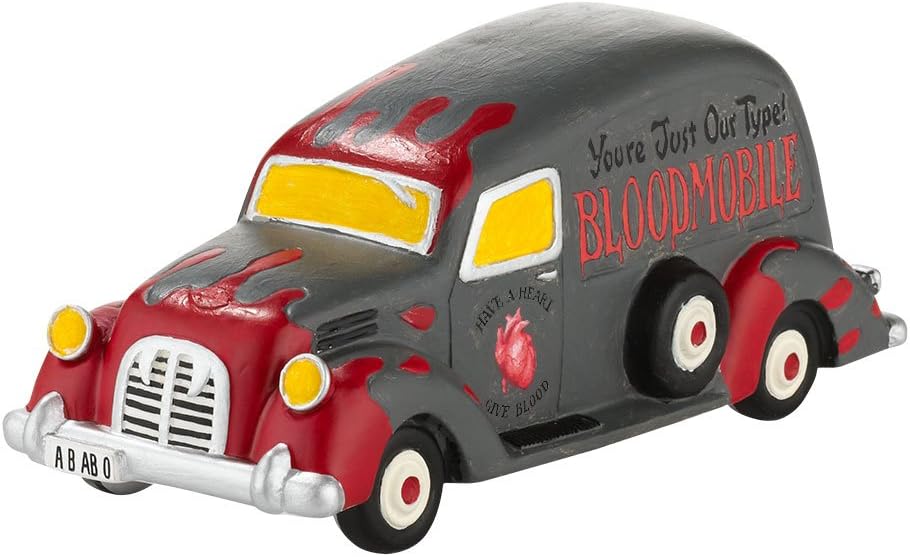Department 56 Snow Village Halloween Beware of the Bloodmobile Figurine