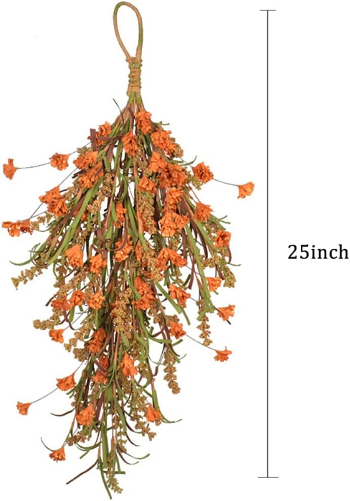 Ochine 25 Inch Autumn Harvest Wheat Ears Swag Garland