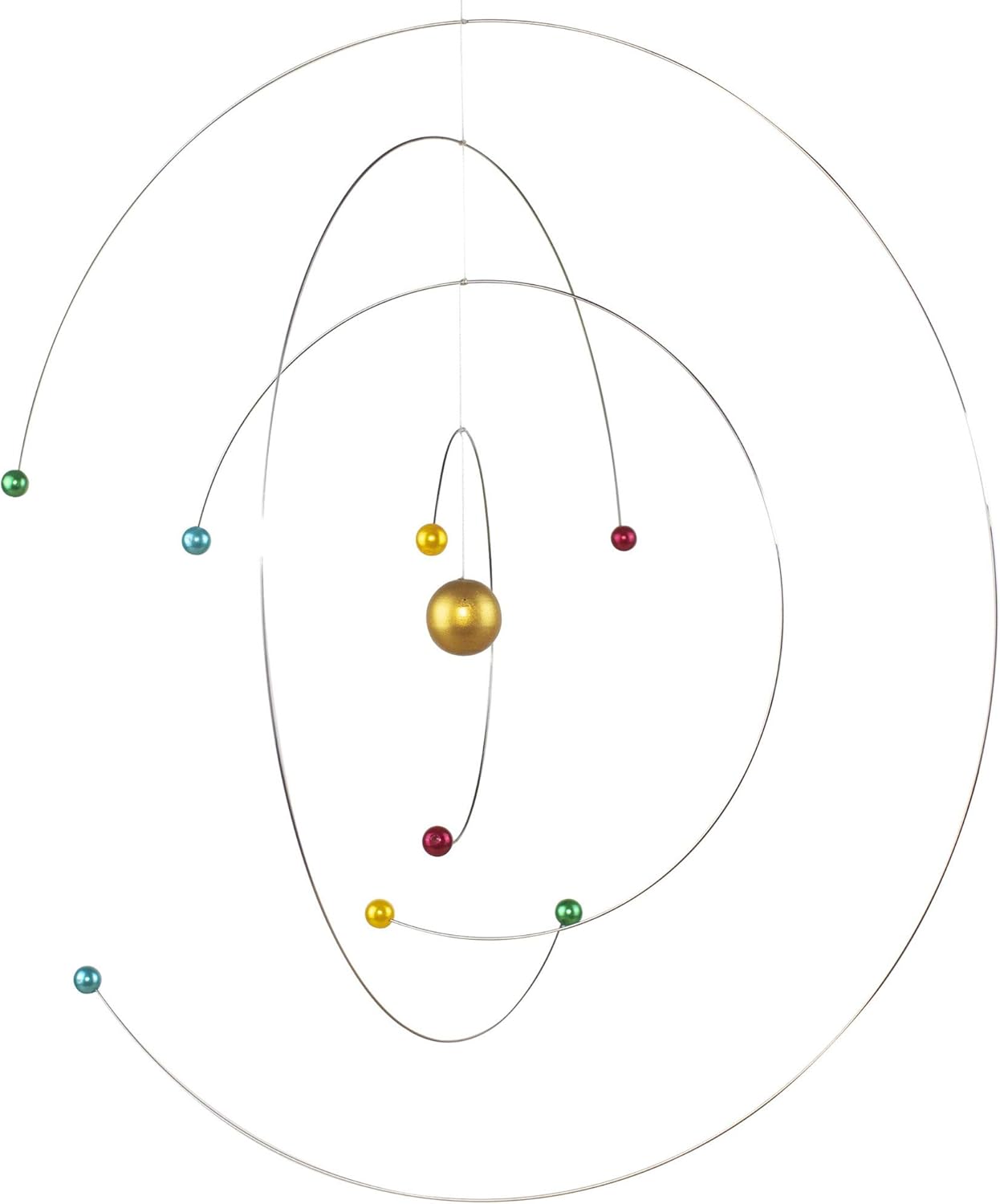 ScienceGeek Rotating Galaxy Mobile - 10 Inch Iron Solar System Decor
