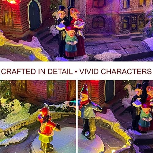 Allgala Christmas House Figurine with Dual Power