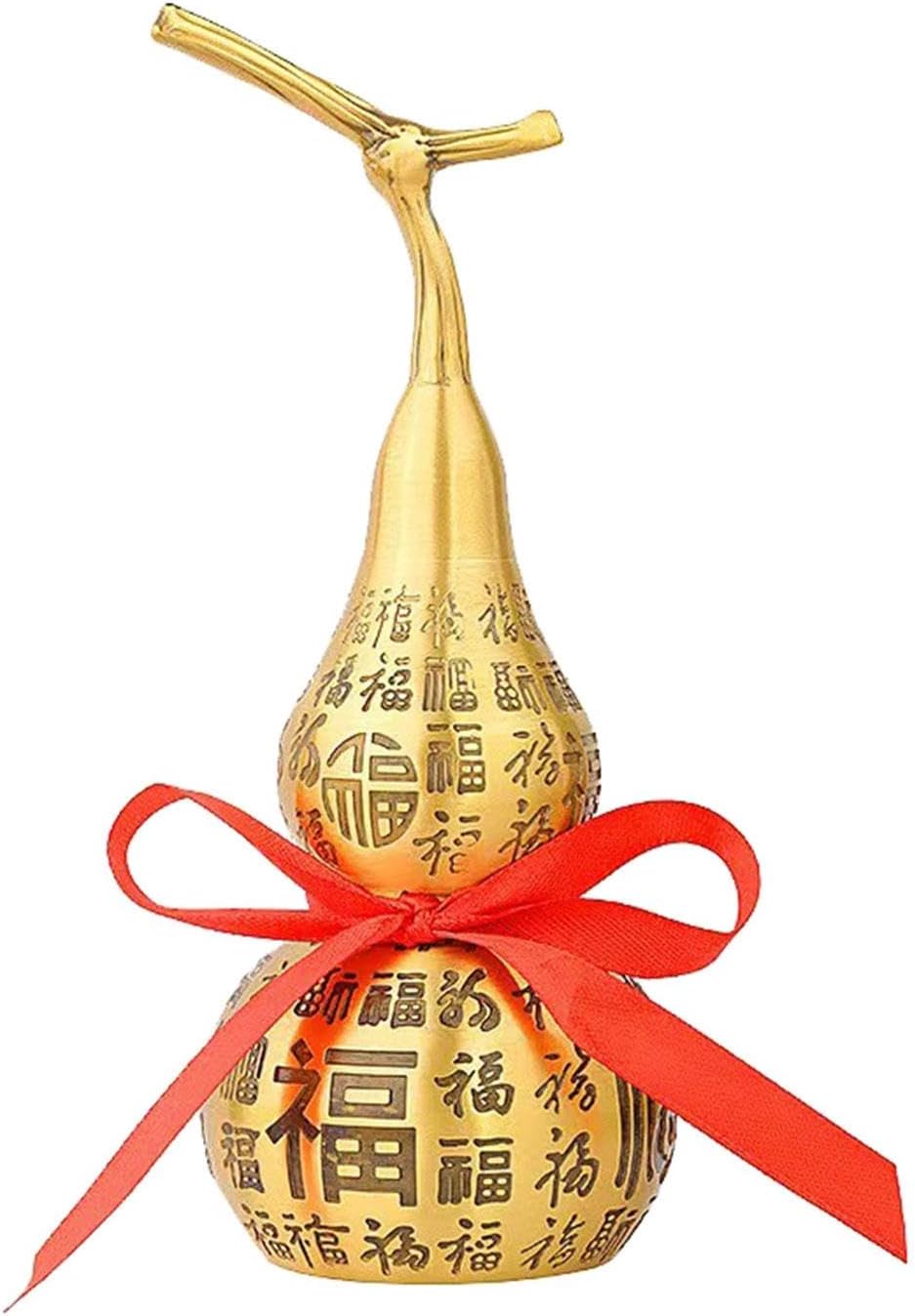 Fenteer Feng Shui Brass Gourd Table Ornament 16cm